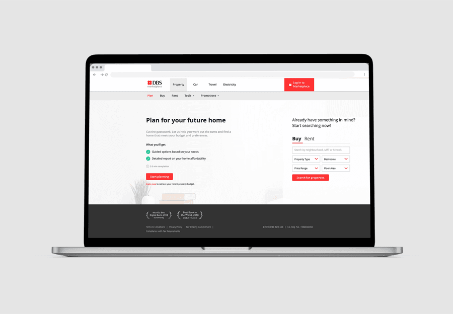 Enhancing the property search and planning journey for consumers — project cover